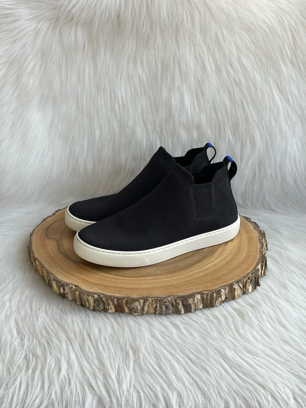 Rothy’s The Chelsea black ankle boots